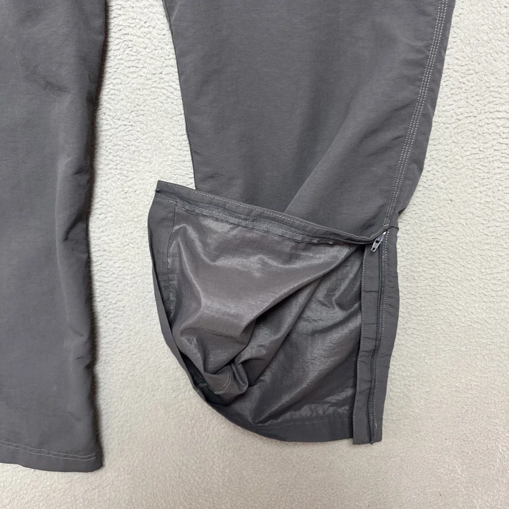 The North Face Paramount Trail Belted Convertible Pants Mens L Gray Hiking Cargo